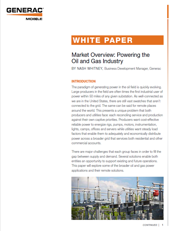 Market Overview: Powering the Oil and Gas Industry