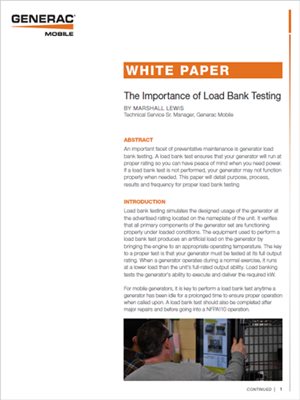 Importance of Load Bank Testing<br/><br/>
